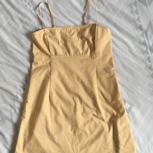 Garage yellow gingham dress